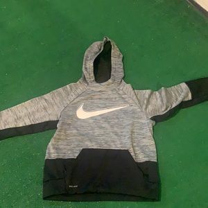 gray and black nike sweatshirt